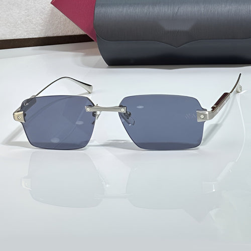Big C Wires, solid blue lenses, Cartier eyewear