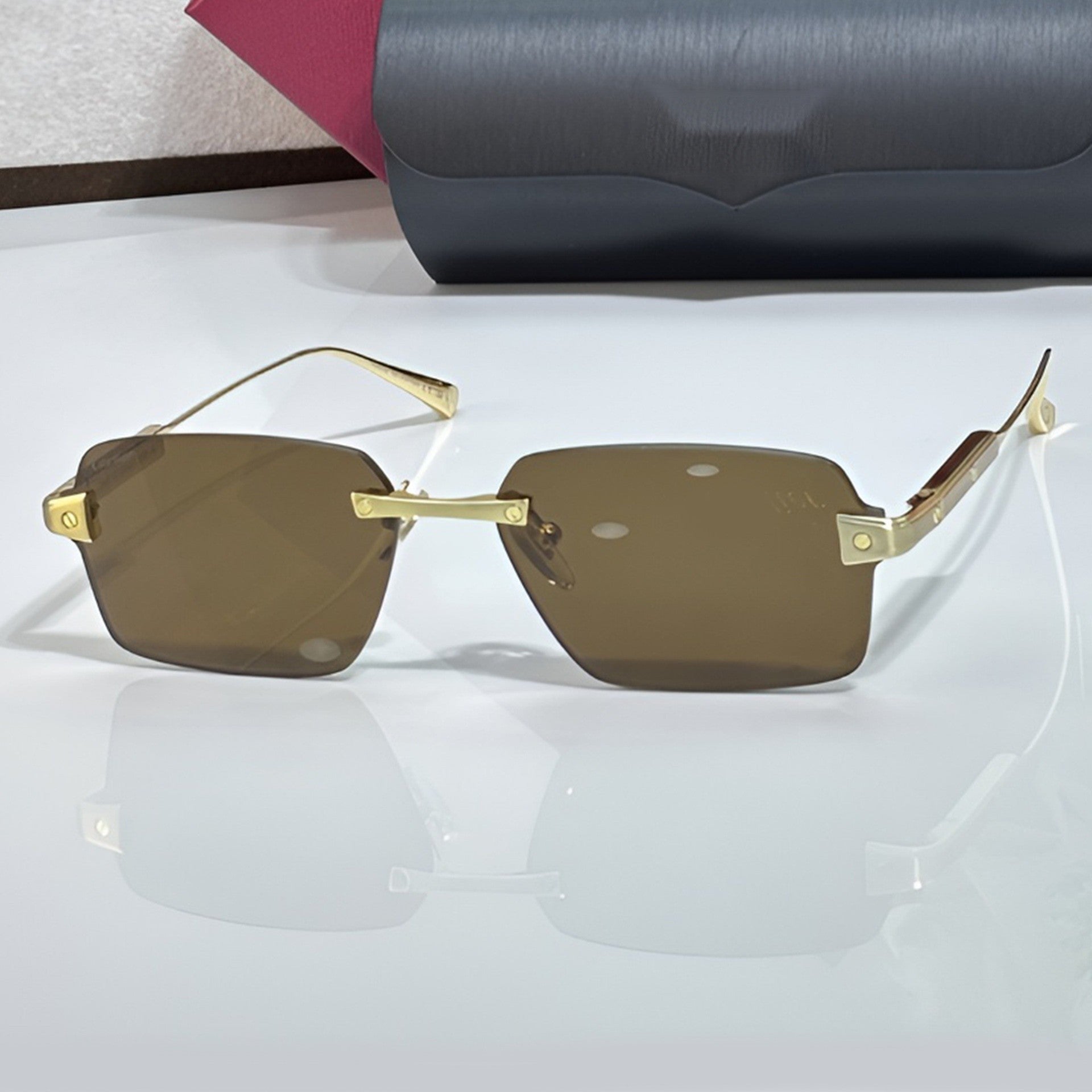 Big C Wires, brown gradient lenses, Cartier eyewear