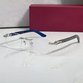 Rimless buffs Glasses, clear lenses, Cartier eyewear