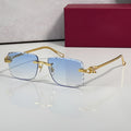 Panther Glasses, blue gradient lenses, Cartier eyewear