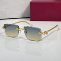 Panther Glasses, blue to yellow gradient lenses, Cartier eyewear