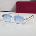 Panther Glasses, blue gradient lenses, Cartier eyewear