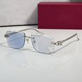 Panther Glasses, light blue lenses, Cartier eyewear