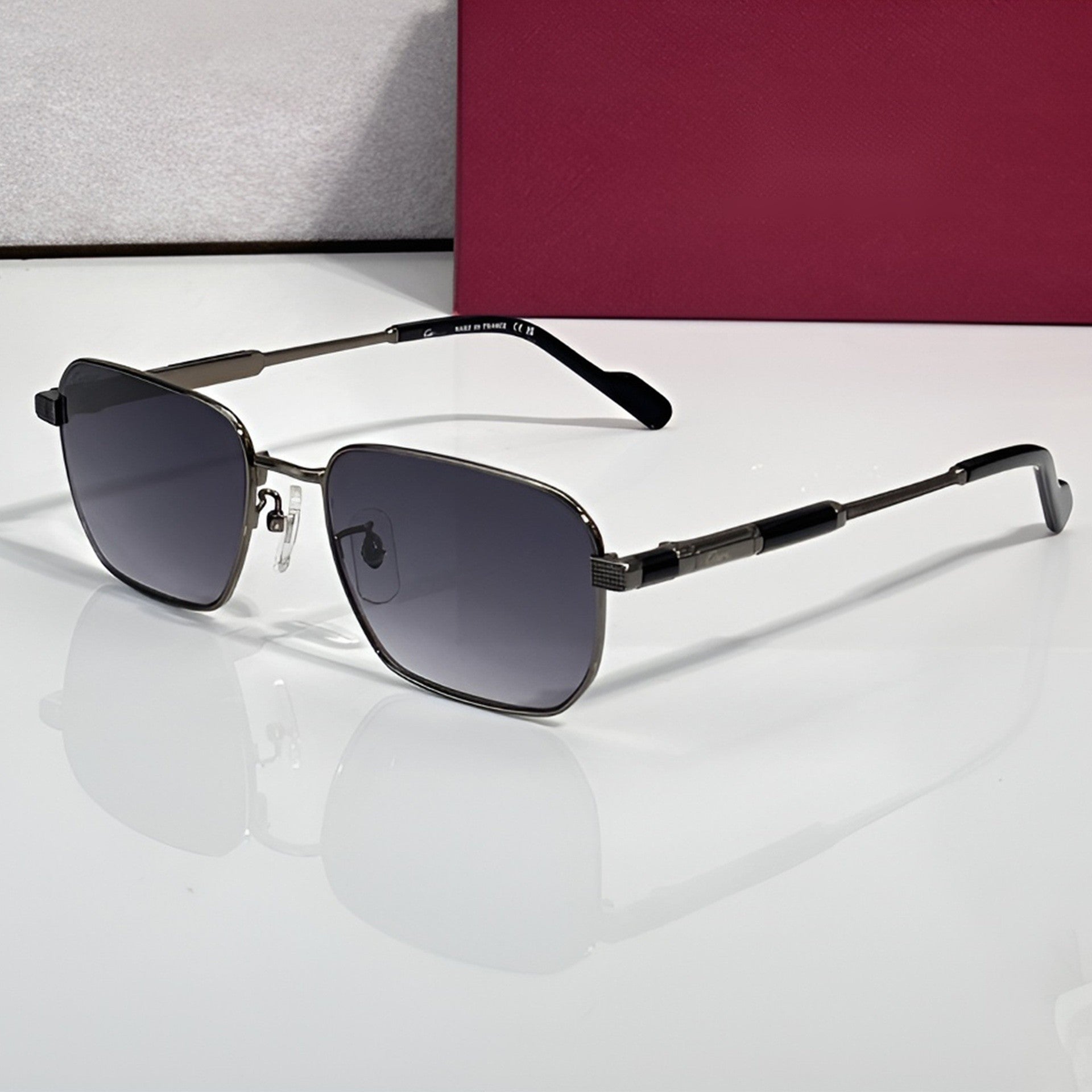Wire Sunglasses C, grey gradient lenses, Cartier eyewear