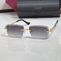 Diamond cut Big C Wires, grey gradient lenses, Cartier eyewear