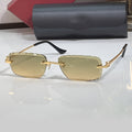 Diamond cut Big C Wires, yellow lenses, Cartier eyewear