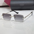 Diamond cut Big C Wires, grey gradient lenses, Cartier eyewear
