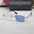 Diamond cut Big C Wires, blue gradient lenses, Cartier eyewear