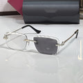 Diamond cut Big C Wires, grey gradient lenses, Cartier eyewear
