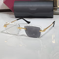 Diamond cut Big C Wires, transitional lenses, clear to grey, Cartier eyewear