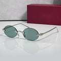 Panther Glasses, solid green lenses, Cartier eyewear