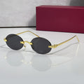 Panther Glasses, solid dark grey lenses, Cartier eyewear