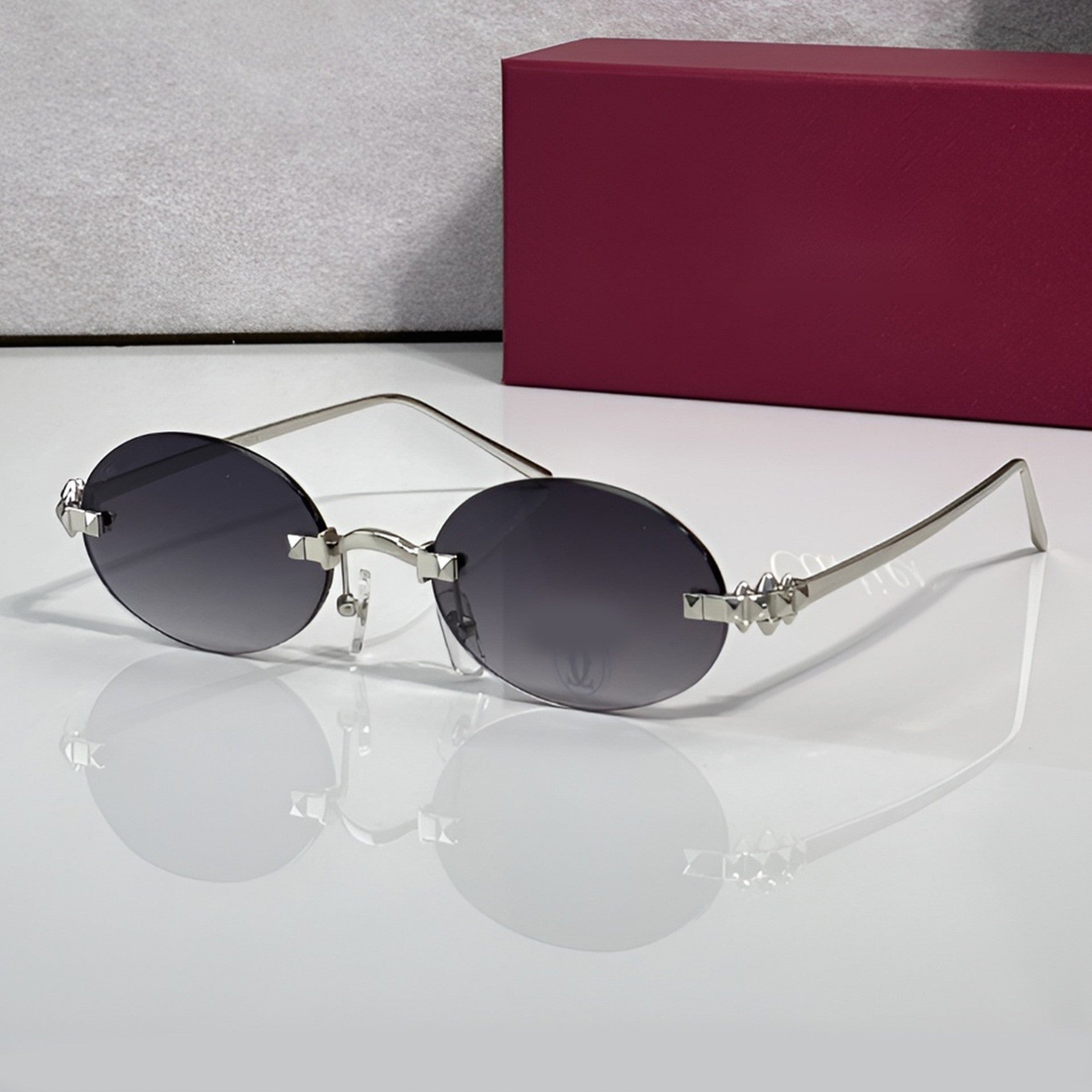 Panther Glasses, grey gradient lenses, Cartier eyewear
