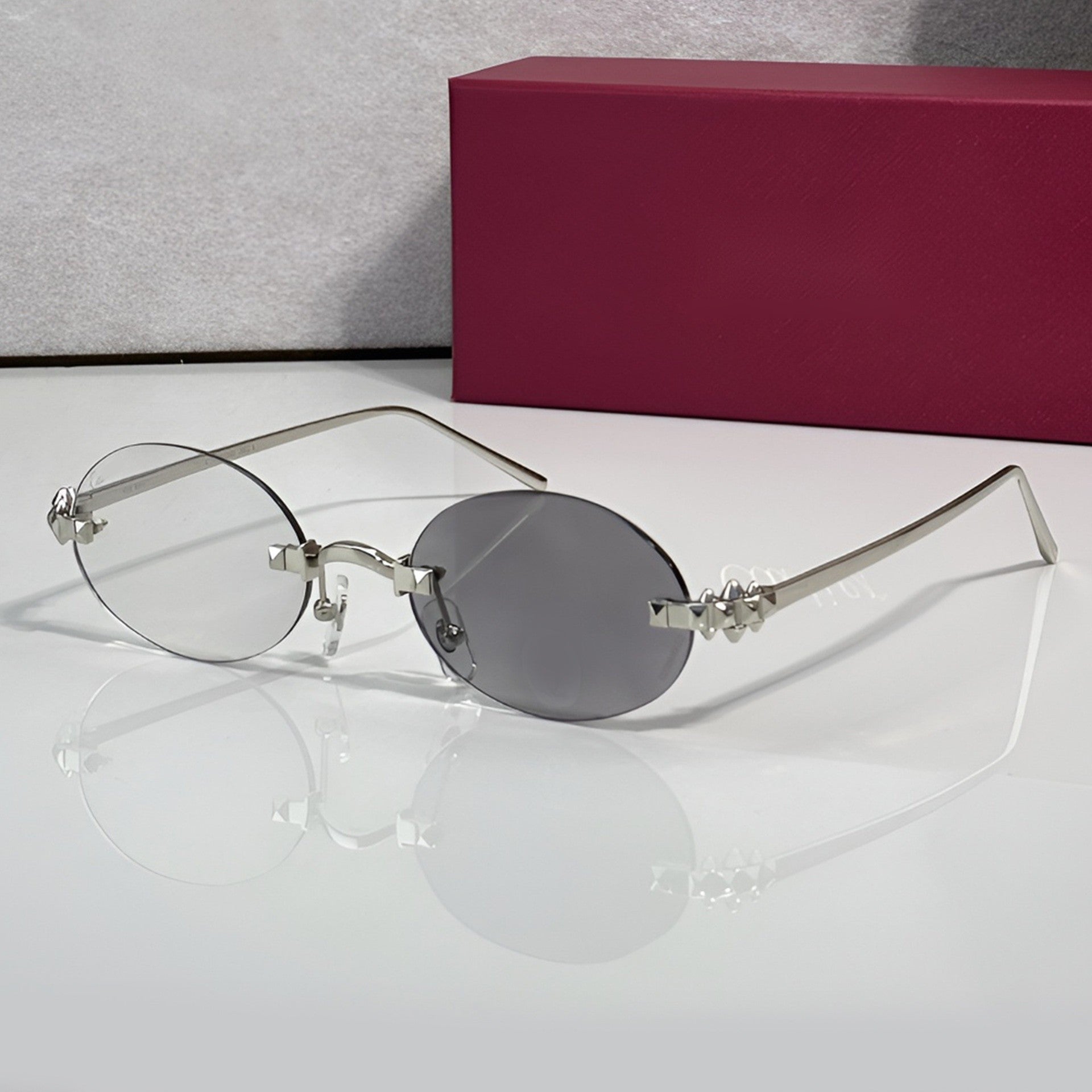 Panther Glasses, grey gradient lenses, Cartier eyewear