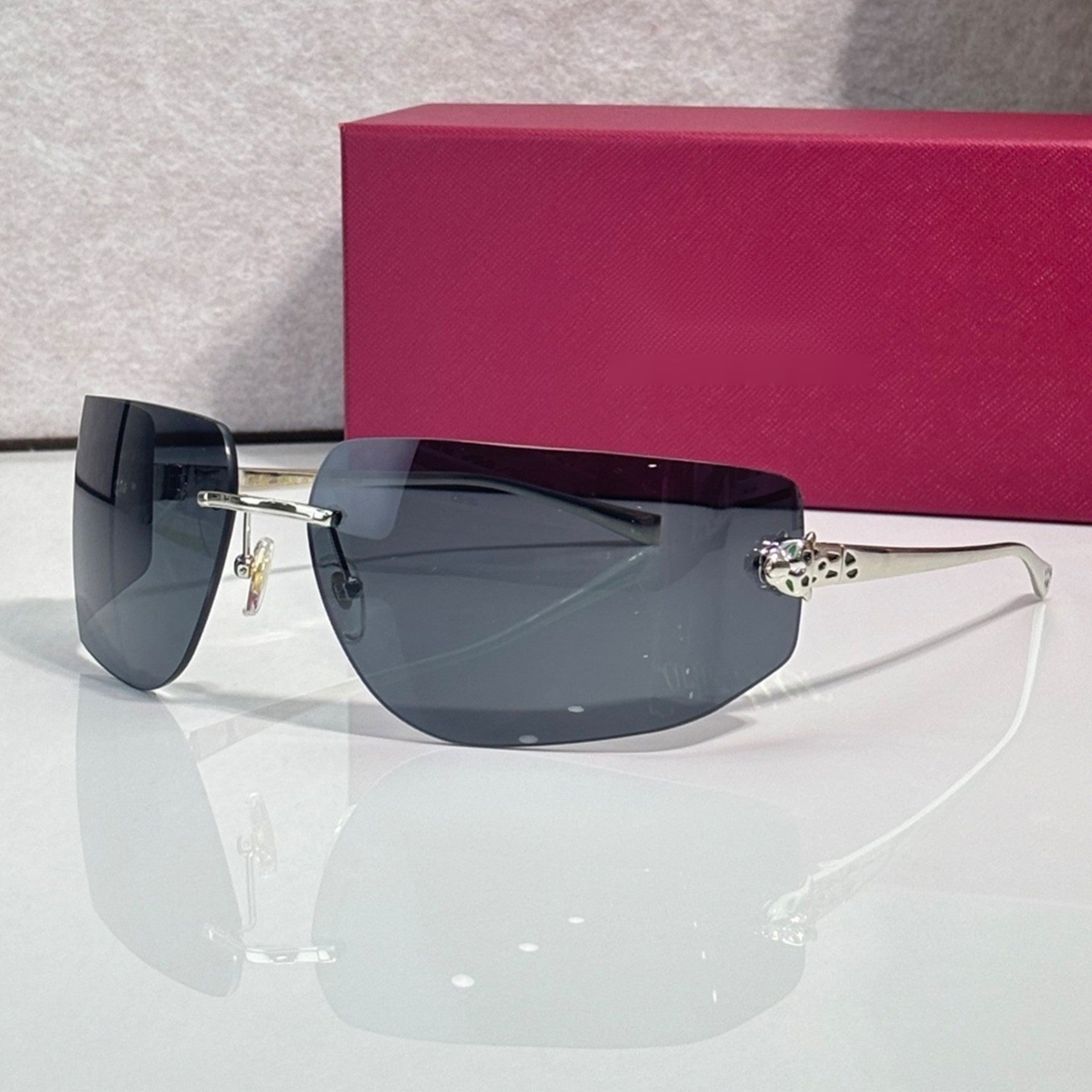 Panther Glasses, grey gradient lenses, Cartier eyewear