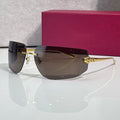 Panther Glasses, brown gradient lenses, Cartier eyewear