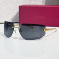 Panther Glasses, blue gradient lenses, Cartier eyewear