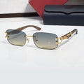 Panther Glasses, blue to yellow gradient lenses, Cartier eyewear