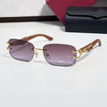 Panther Glasses, purple gradient lenses, Cartier eyewear