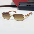 Panther Glasses, brown gradient lenses, Cartier eyewear
