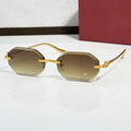 Panther Glasses, brown gradient lenses, Cartier eyewear